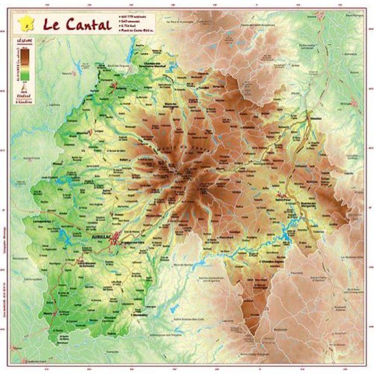 Carte IGN - Monts-du-Cantal - 2435OT - Puy Mary, Volcan du Cantal